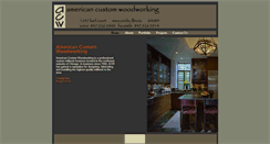 Desktop Screenshot of americancustomwoodworking.com