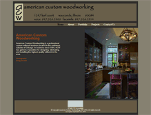 Tablet Screenshot of americancustomwoodworking.com